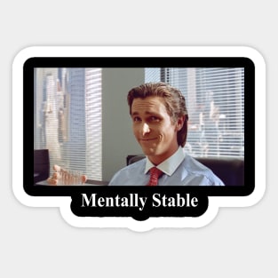 Patrick Bateman American Psycho Funny Parody Sticker